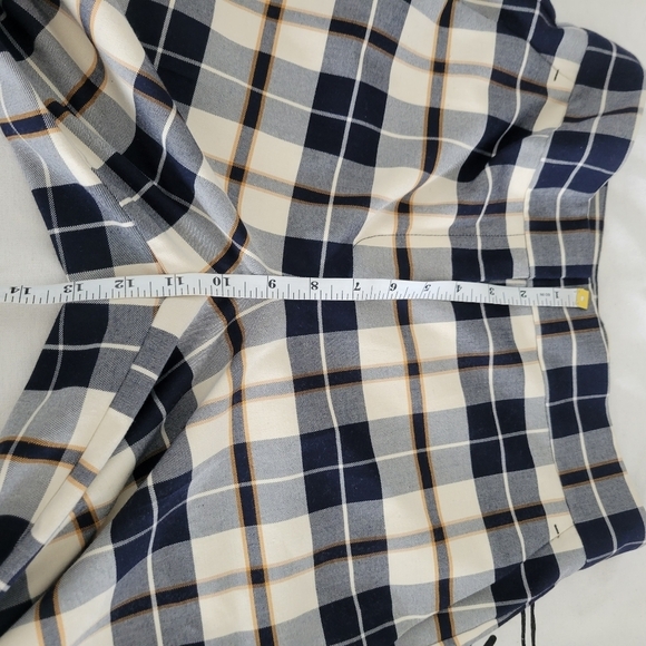 Ann Taylor Factory Women's Wide Leg Plaid Pants Trousers Size 4 - Picture 5 of 12